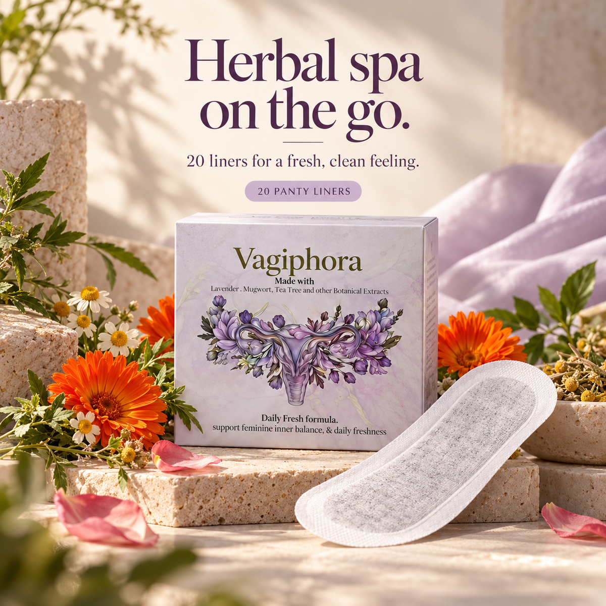 Day use herbal freshness liners